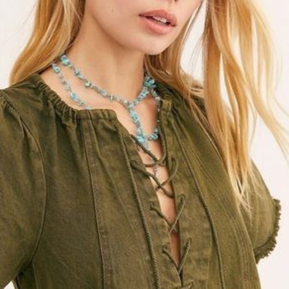 Free People When Hearts Align Denim Mini Dress - Picture 4 of 14